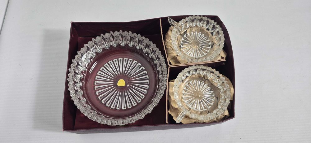 Elegancki Komplet Deserowy KRISTAL – 7 Elementów – Vintage