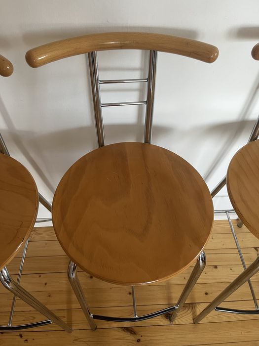 Hokery krzesła komplet