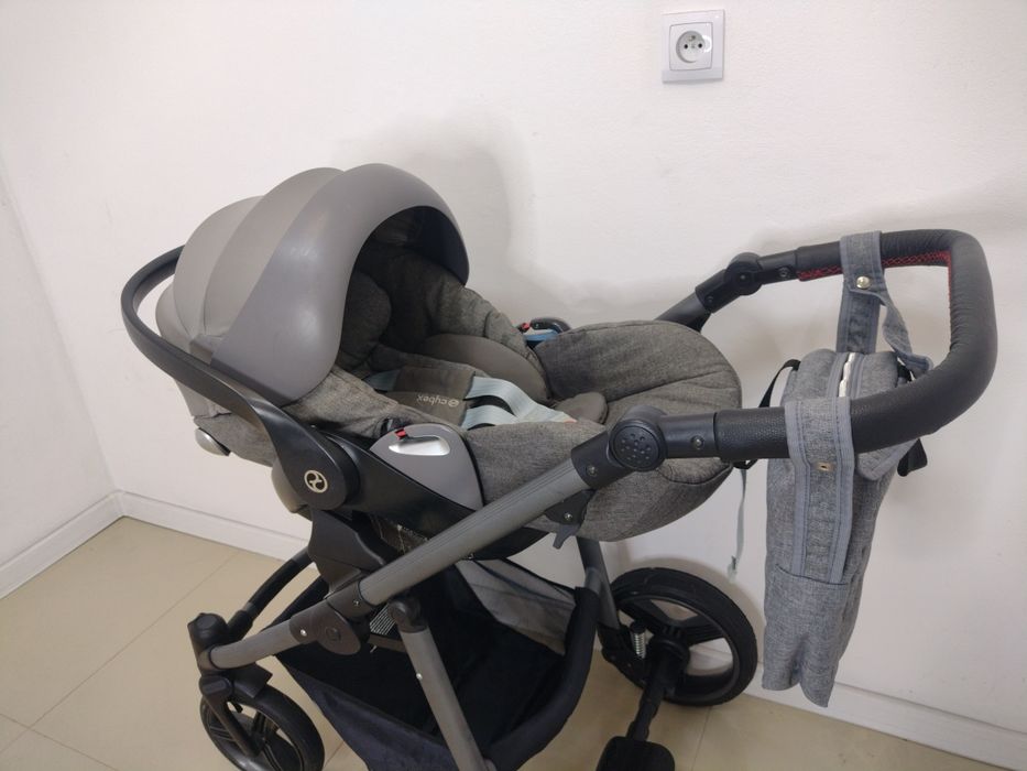 Wózek wielofunkcyjny 3w1 Bebetto Vulcano+Cybex Cloud Q
