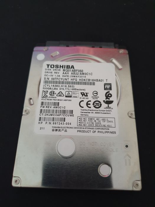 Toshiba disco HDD 500GB