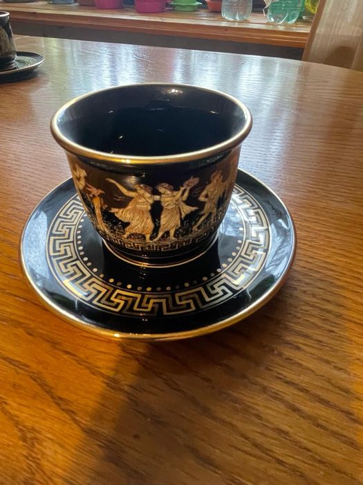 Filiżanki do kawy pozłacane hand made