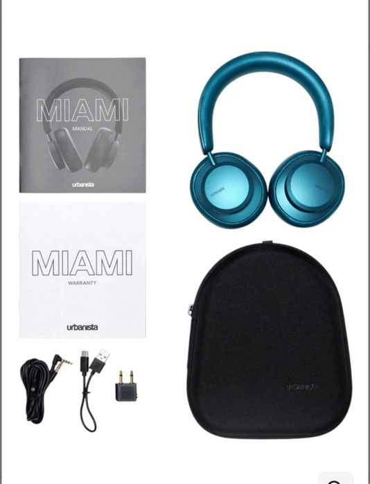 Нові навушники Urbanista Miami Hybrid ANC Teal Green