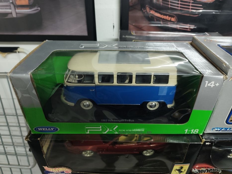 1/18 VW T1 pão de forma welly carro coleção miniatura