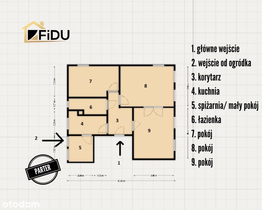 Elbląg Bema 91m² Parter