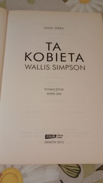 Ta kobieta Wallis Simpson. Anne Sebba