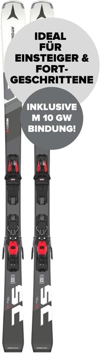 ATOMIC SC REDSTER – szaro-białe narty atomowe 154 cm – lekki sprzęt na