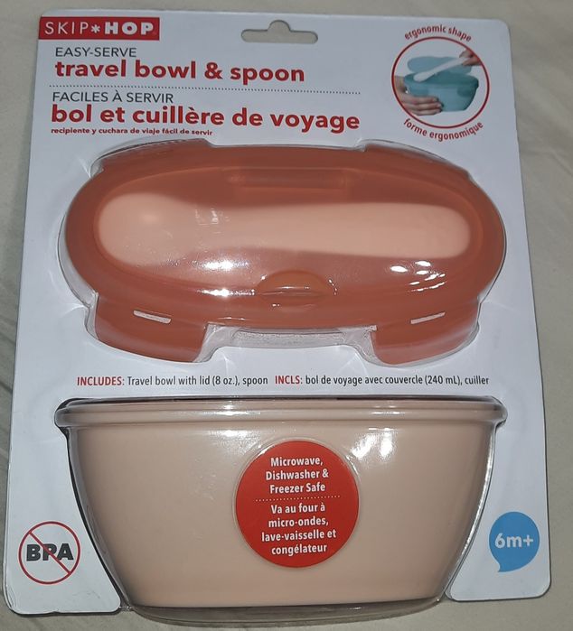 Skip hop travel bowl pojemnik z łyżką