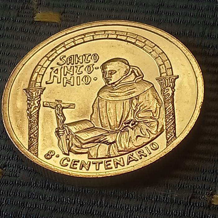 moeda 500 escudos prata Sto Antonio