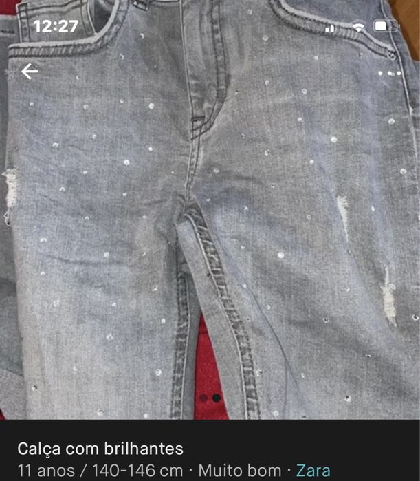 Calças ganga criança