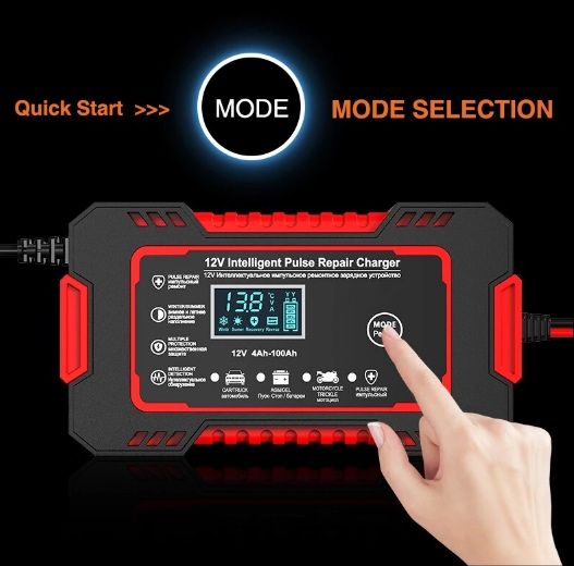 Інтелектуальний зарядний пристрій для авто-акамуляторів 12В 6А.