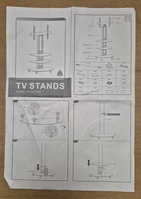 Mobilny stolik pod telewizor