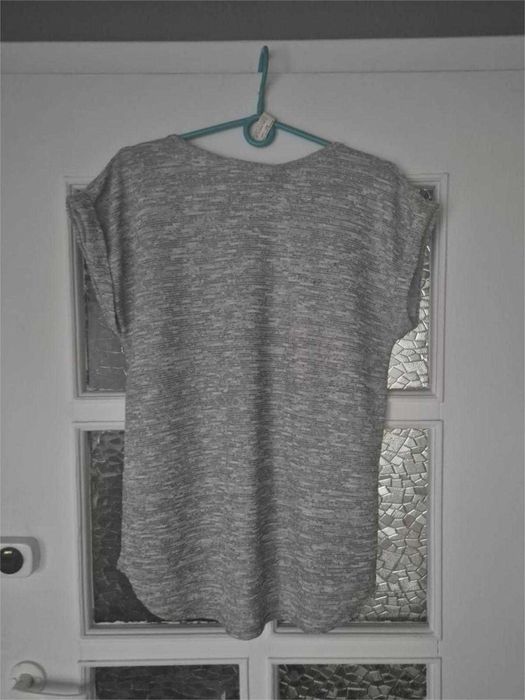 Szara ażurowa bluzeczka XL