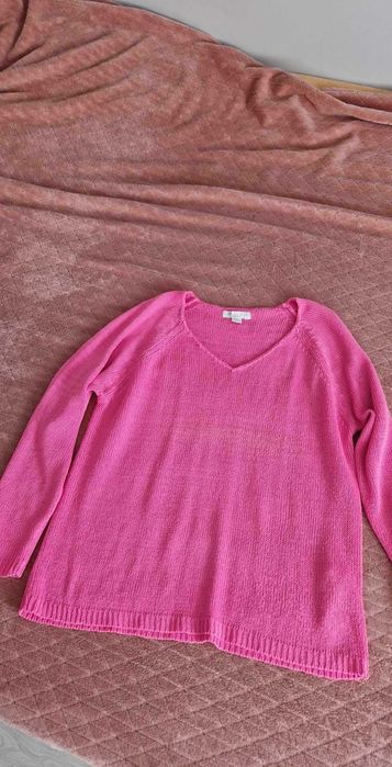 śliczny różowy sweterek AMISU z New Yorker L 40 42 44