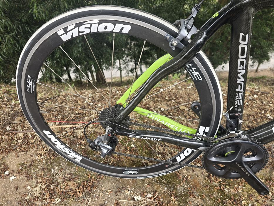 Par de rodas vision t 42 carbono calco