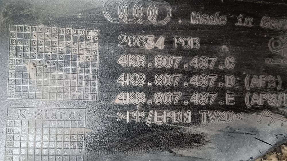 Parachoques Audi A7 S-line para choques 2018