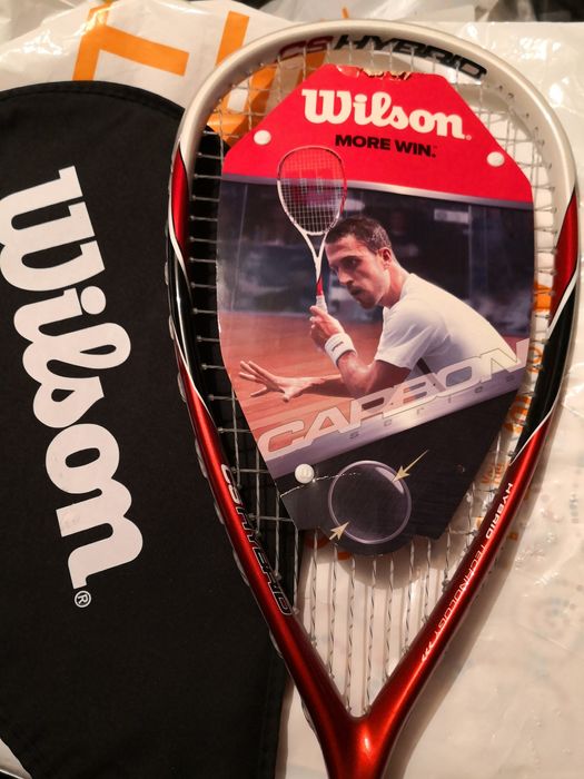 Raquete squash Wilson CS Hibrid e Wilson Impact Pro 500