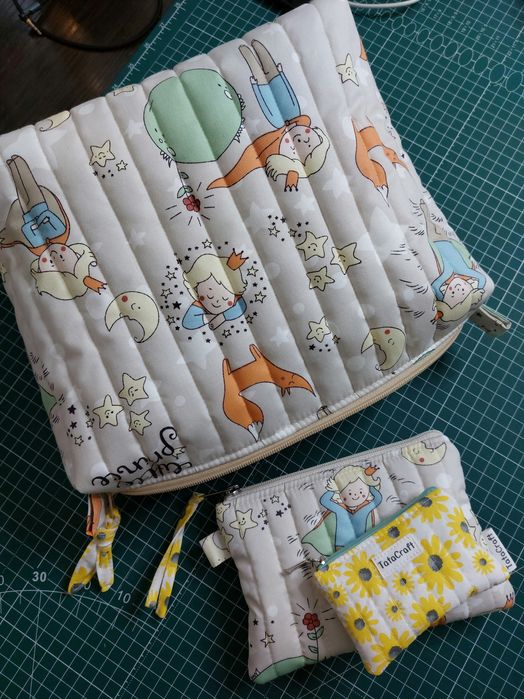 Проектна сумка для в'язання та рукоділля пряжі органайзер стьобана