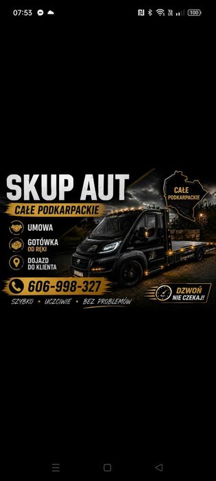 Skup Samochodów, Całe podkarpacie, Bez marudzenia, szybko i konkretnie,