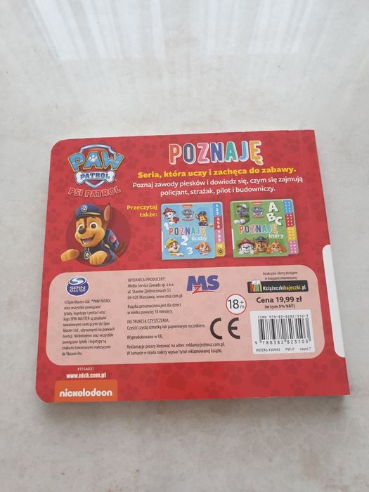 Książka psi patrol Poznaję zawody