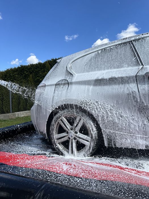 Mata do mycia samochodu 8x4m detailingowa dmuchana