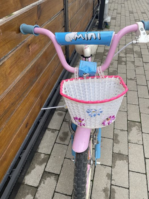 Rower Tabou 16" MINI blue-pink-white rama aluminiowa