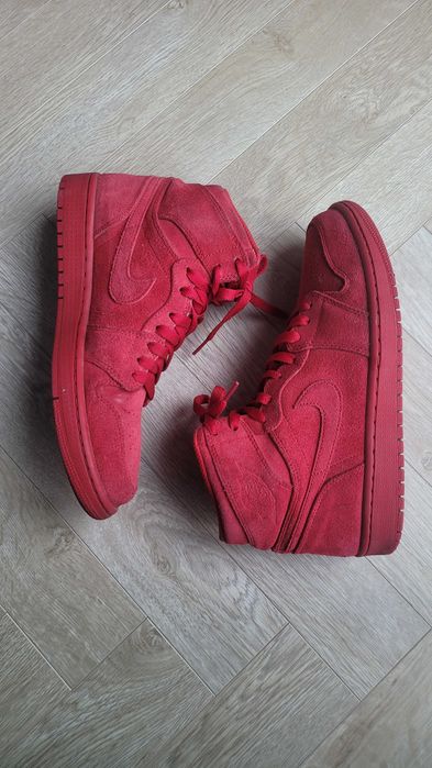 Buty Nike Air Jordan 1 Retro Red Suede 332550-603, roz. 42.5