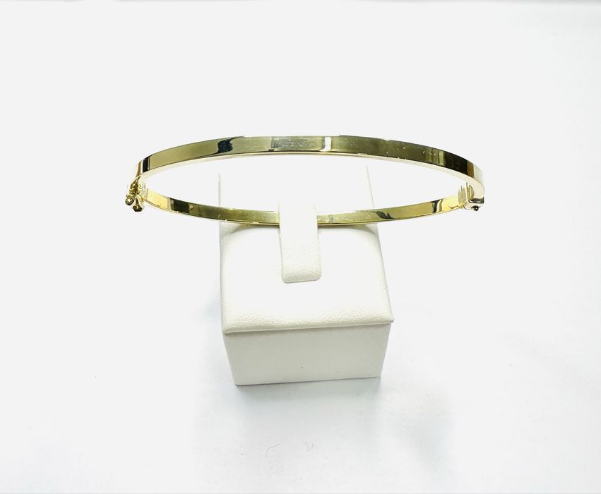 Złota sztywna bransoletka 14k