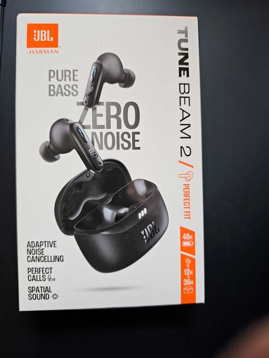 Słuchawki dokanałowe JBL Tune Beam 2 ANC Wodoodporne