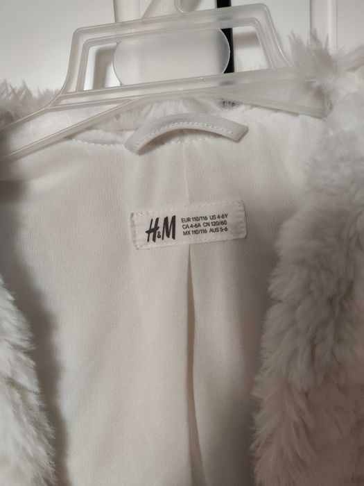 Bolerko białe H&M 110/116