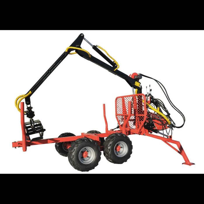 chwytak / Żuraw Leśny Wysięgnik ATV LT1500 + przyczepa ładowacz HDS 1,5t / 300 kg 4Farmer wysyłka cała Polska