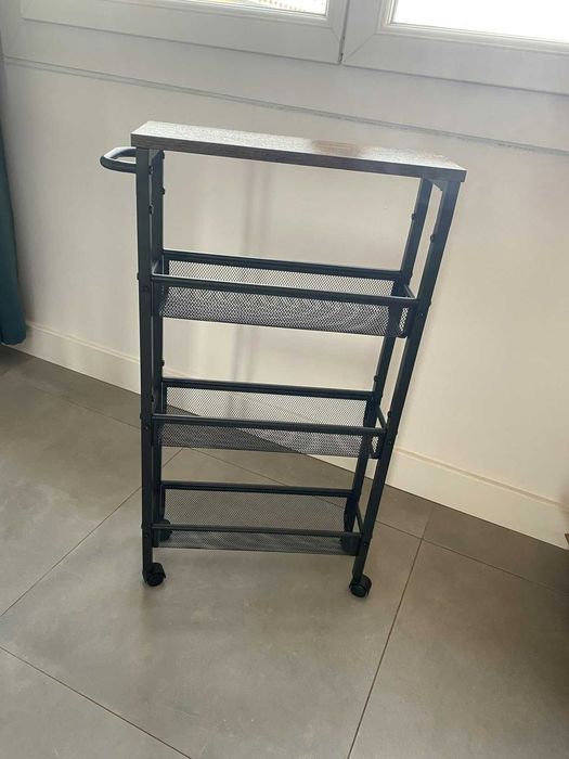 Półki akcesoria do łazienki z poziomami czarny przechowywanie