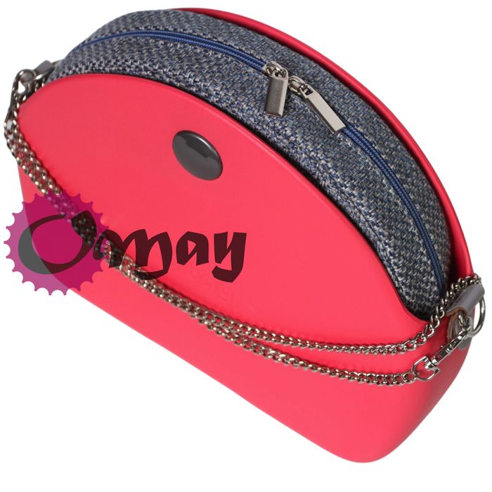 organizer do OBAG MOON LIGHT plecionka lazur szary 2 kieszenie OMAY