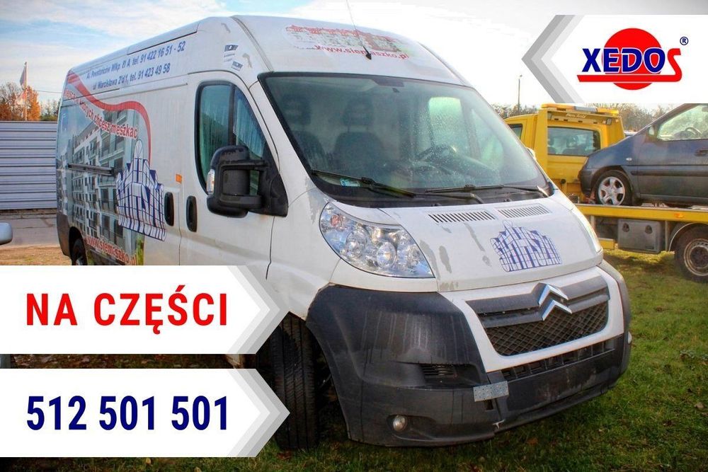 Citroen Jumper III 2012 2.2HDI PUMA (MASKA, ZDERZAK, LAMPA, BŁOTNIK, DRZWI, SZYBA, FOTEL)