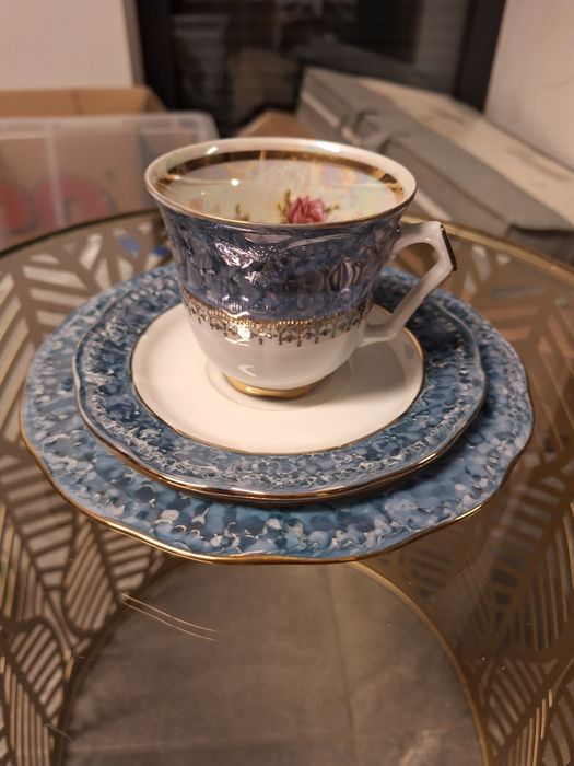 Trio śniadaniowe zestaw śniadaniowy porcelana