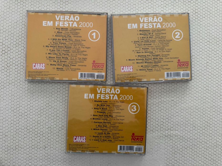 Coletânea 3 CD música - Verão em Festa 2000