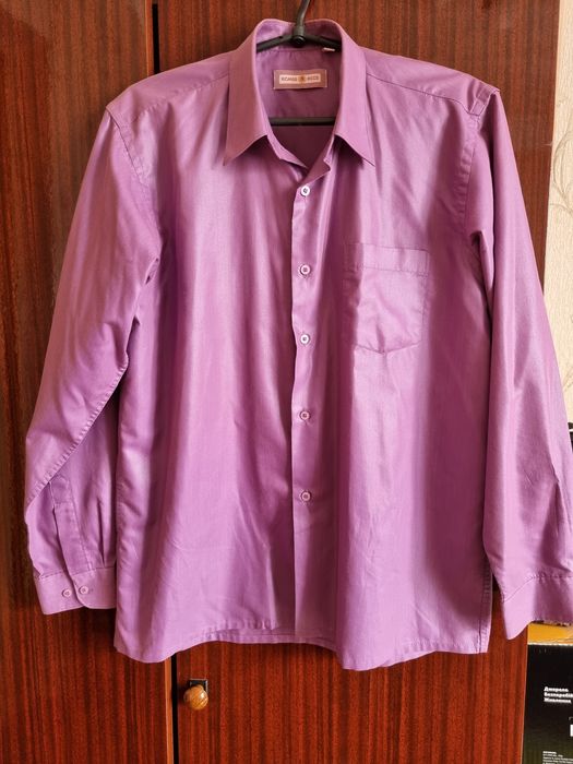 Рубашки мужские с короткими рукавами, с длинными.