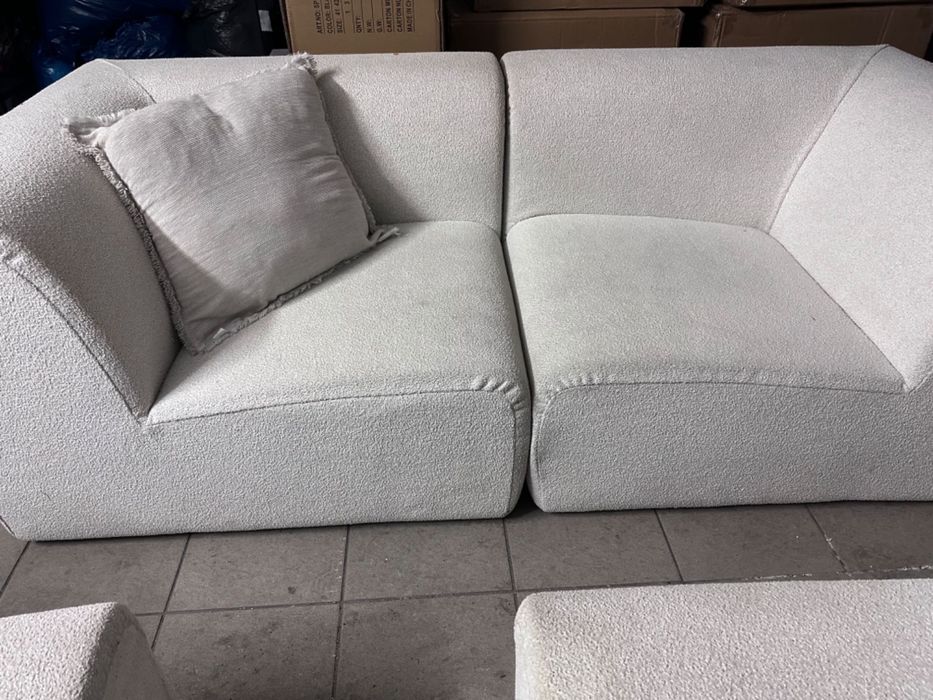 KANAPA FOTEL sofa tapczan sofy 2 osobowa jasna