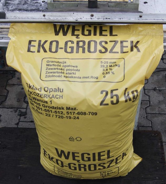 Węgiel groszek luz worki