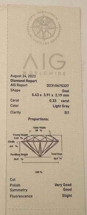1 peça Diamante natural