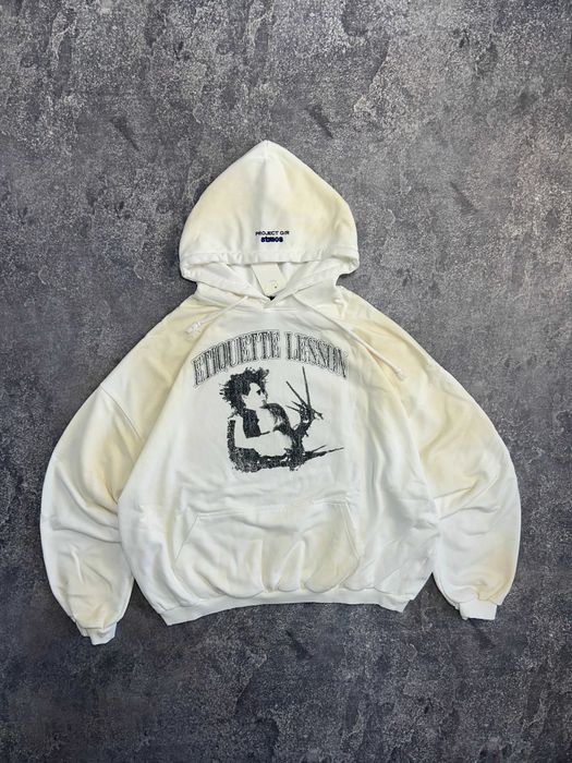 Project G/R GR Grailz hoodie кофта худи біла худі white distressed M L