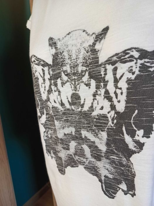 T-shirt Coster Copenhagen biały z nadrukiem 100% bawełna L basic