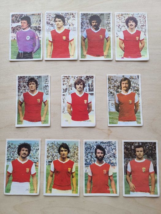 Cromos da equipa de futebol do Sporting de Braga