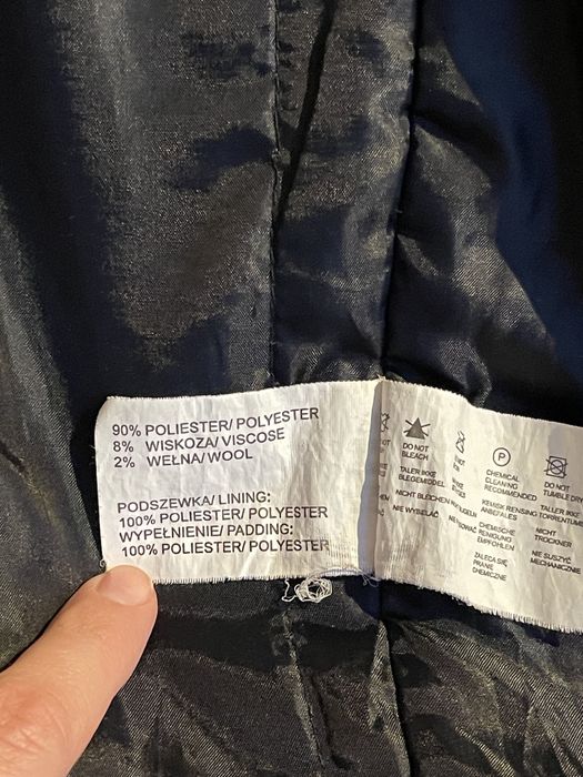 Szary męski płaszcz