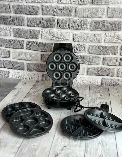 НЕМЕЦКАЯ Вафельница 3в1 для выпечки Rainberg RB 2275(3 насадки) 1800вт