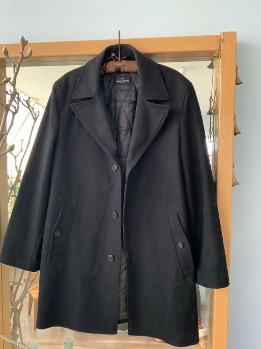 Мужское классическое пальто полупальто шерстяное  XL  L