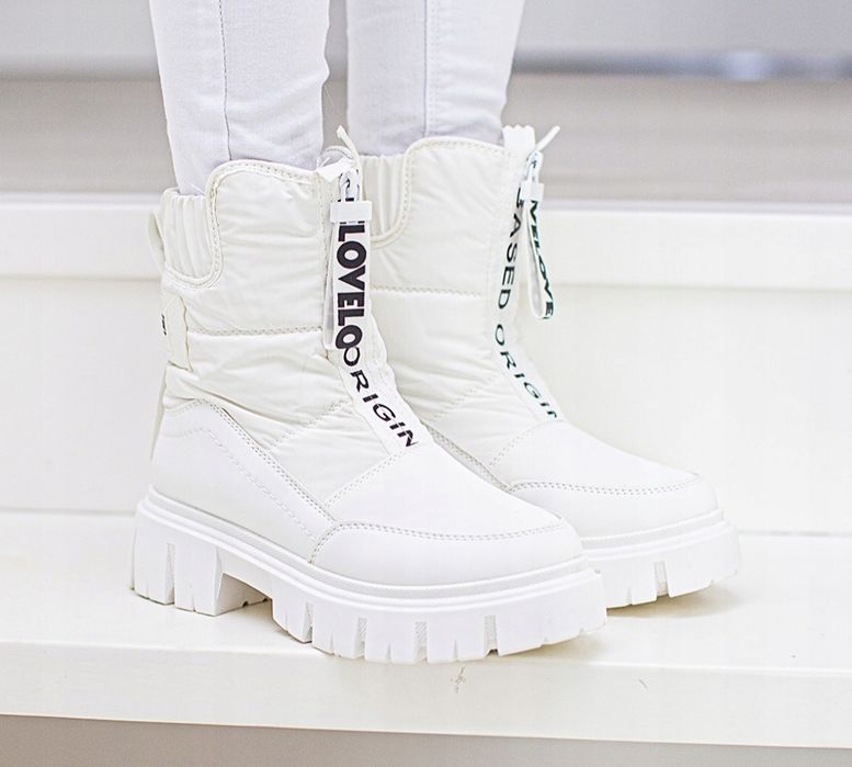 36 37 38 śniegowce 39 40 41 botki zimowe ortalionowe na grubej podeszw