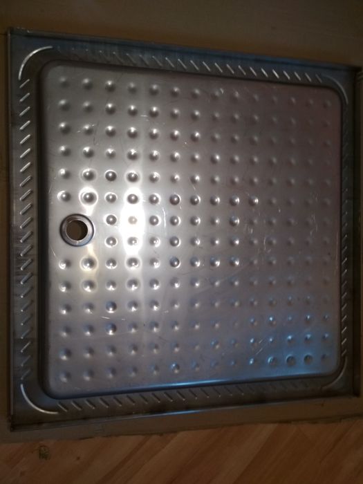 Brodzik prysznicowy stal nierdzewna 90x90 cm