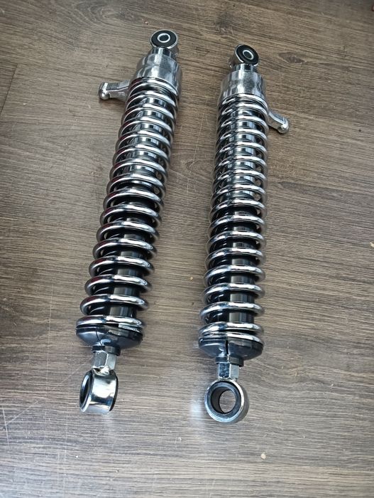 Nowe amortyzatory tył chrom kpl MZ ETZ TS 150 250 - 251