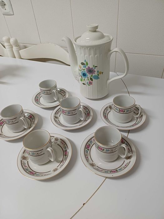 Serviço de chá ou café com bule