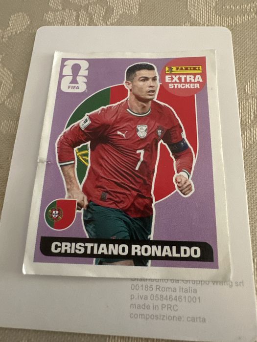 Cromo do Cr7 Extra Sticker rosa